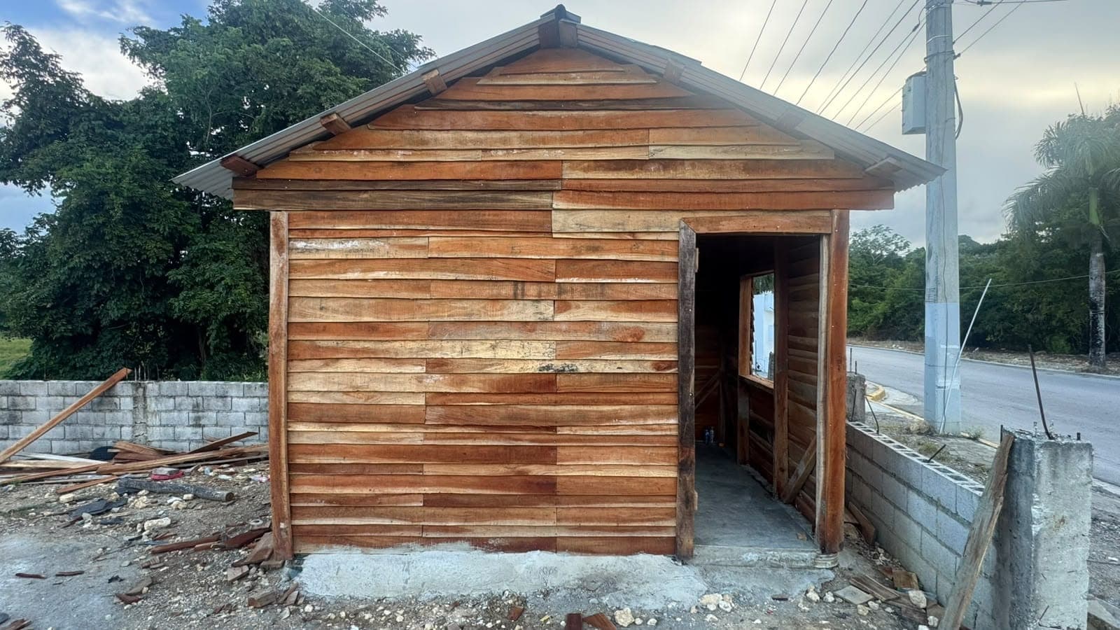 Caseta construida con madera de Maderera Durán