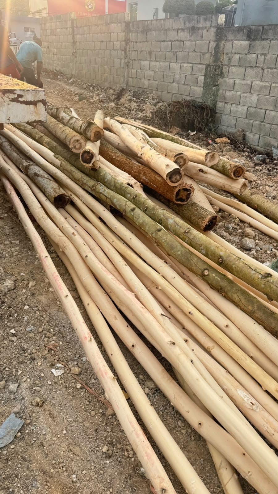 Postes rollizos de madera