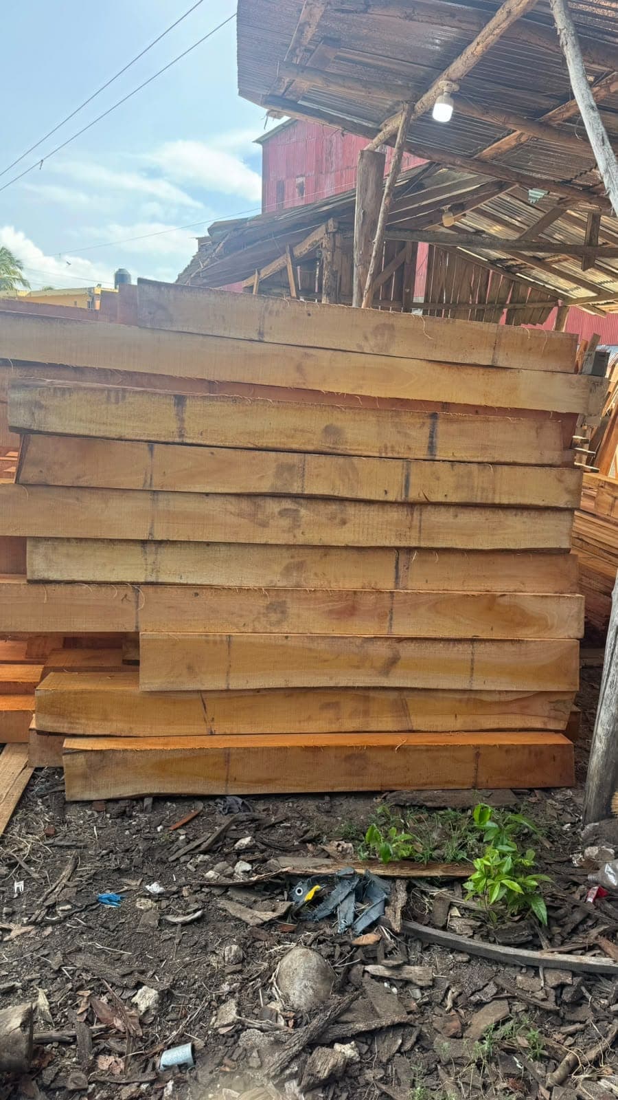 Tablas anchas apiladas